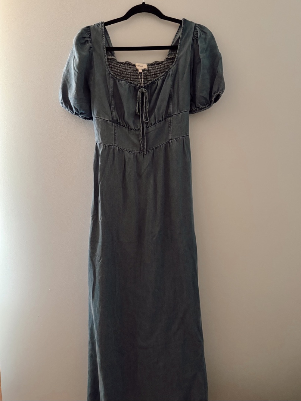 NWT Bohme Candice Denim Midi Dress
